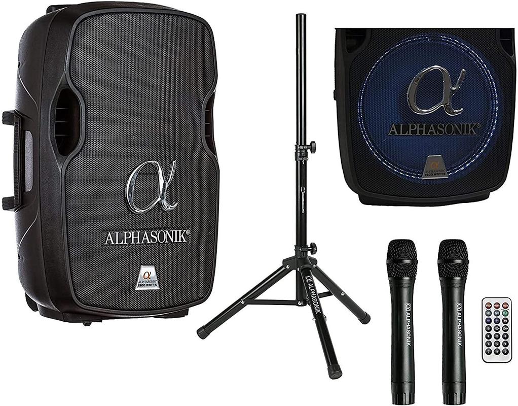 Alphasonik 15″ Portable Home DJ System