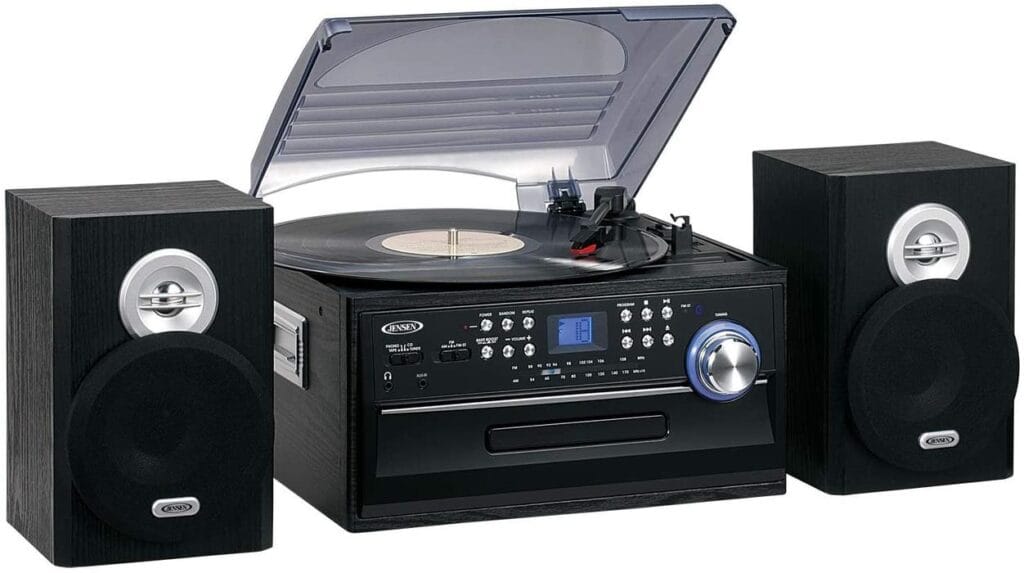 JENSEN JTA-475B 3-Speed Stereo Turntable