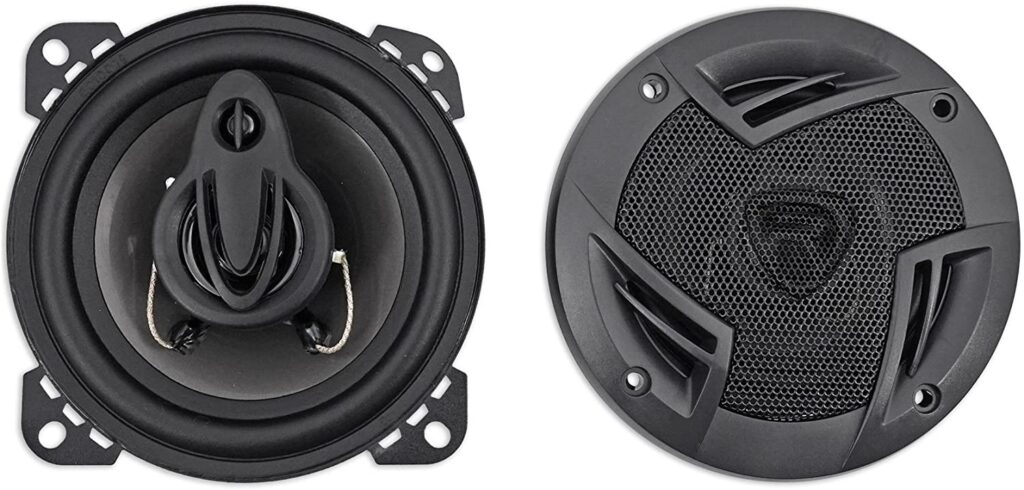 Pair Rockville RV4.3A 4″ 3-Way Car Speakers