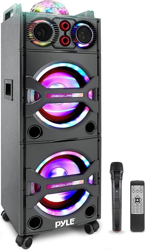 Pyle Portable Bluetooth DJ Speaker for Djing Parties