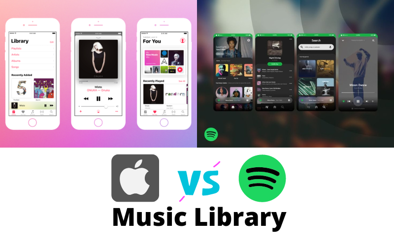 Apple Music vs Spotify: Music Library