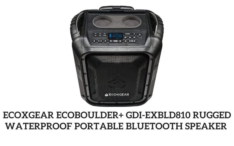 ECOXGEAR EcoBoulder+ GDI-EXBLD810 Rugged Waterproof Portable Bluetooth Speaker