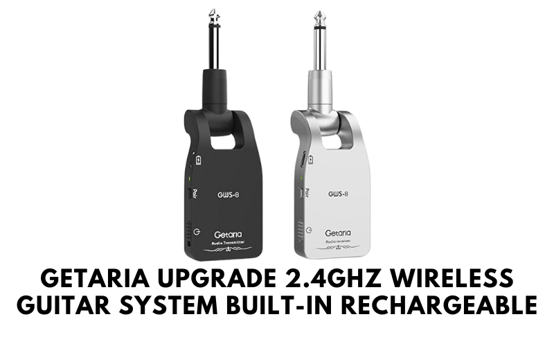 Getaria Upgrade 2.4GHZ Wireless Guitar System Built-in Rechargeable