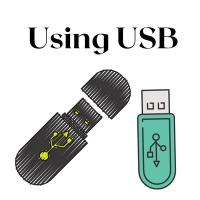 Connecting using a USB