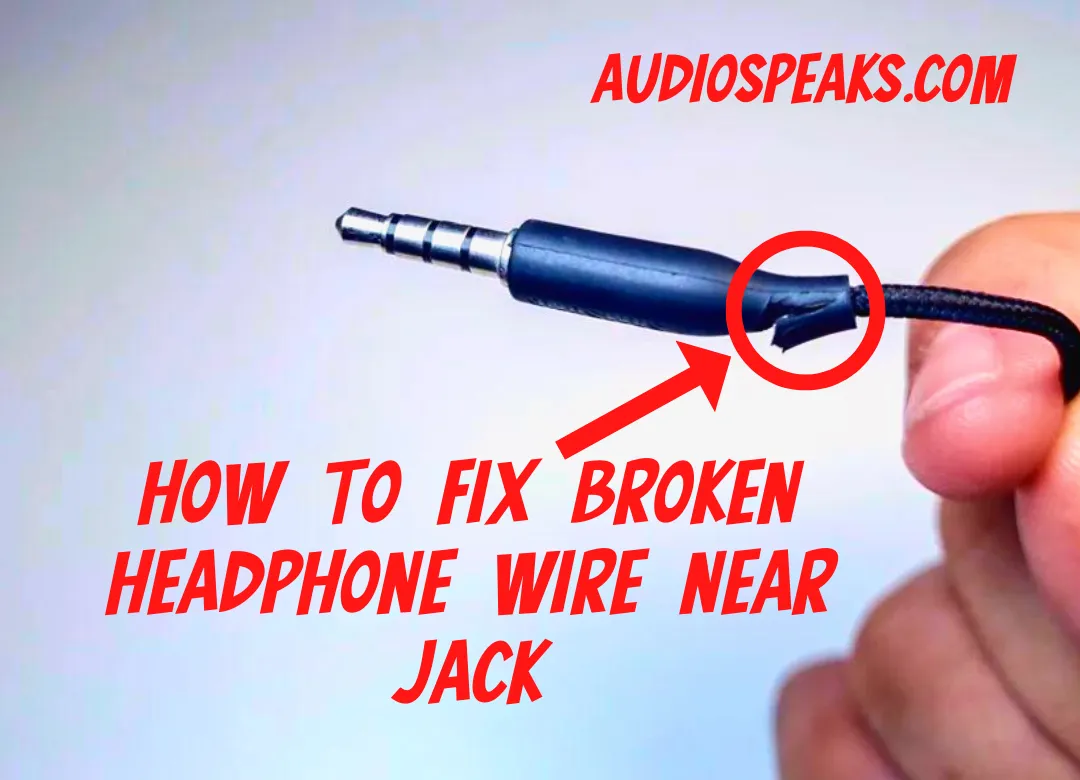 How To Fix Broken Headphone Wire Near Jack