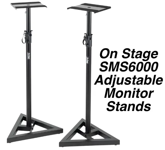On Stage SMS6000 Adjustable Monitor Stands