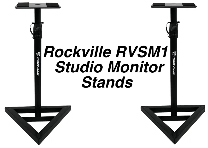 Rockville RVSM1 Pair of Near-Field Studio Monitor Stands
