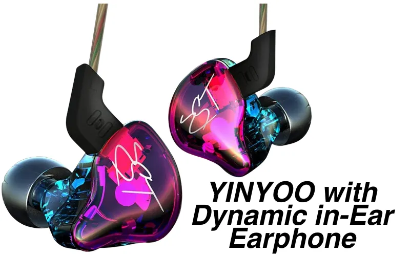 YINYOO with Dynamic in-Ear Earphone