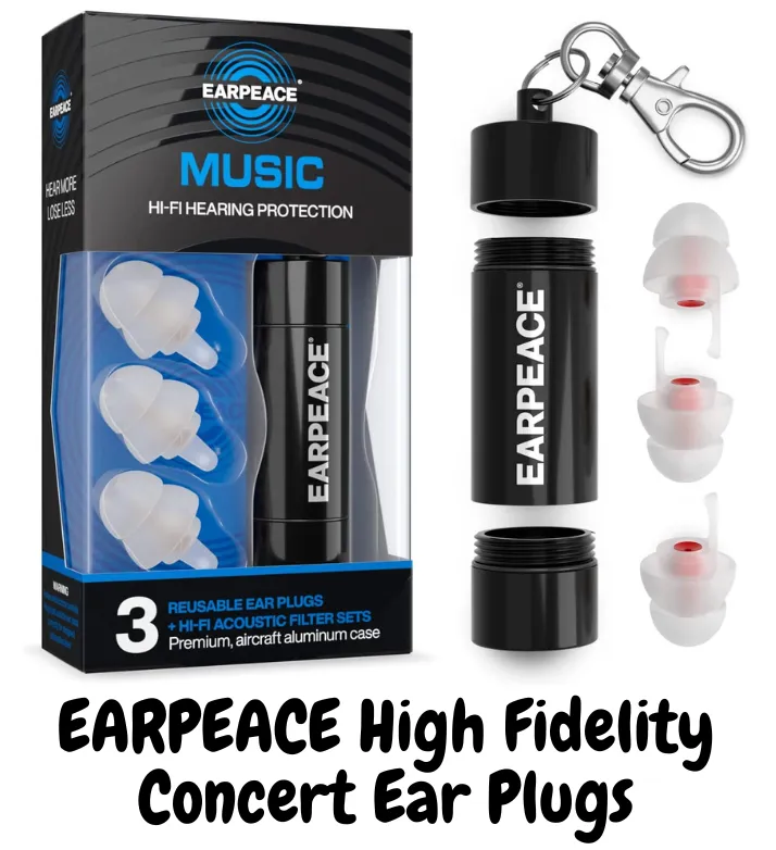 EARPEACE High Fidelity Concert Ear Plugs