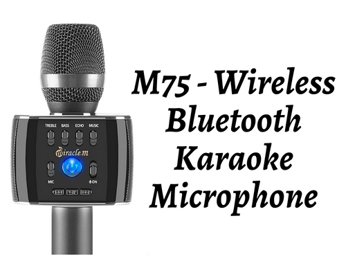 M75 - Wireless Bluetooth Karaoke Microphone