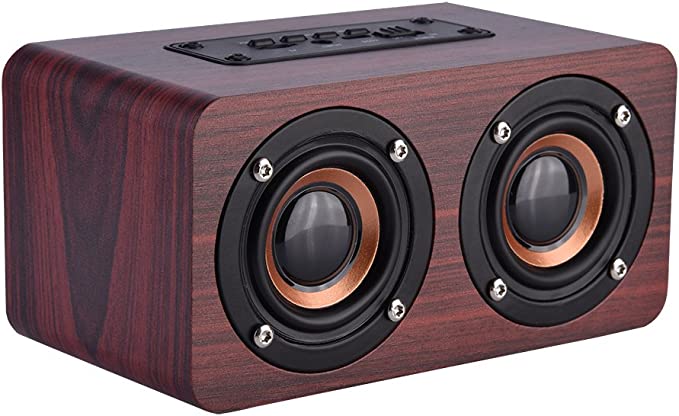 Zerone Wooden Combination Speaker Wireless Bluetooth