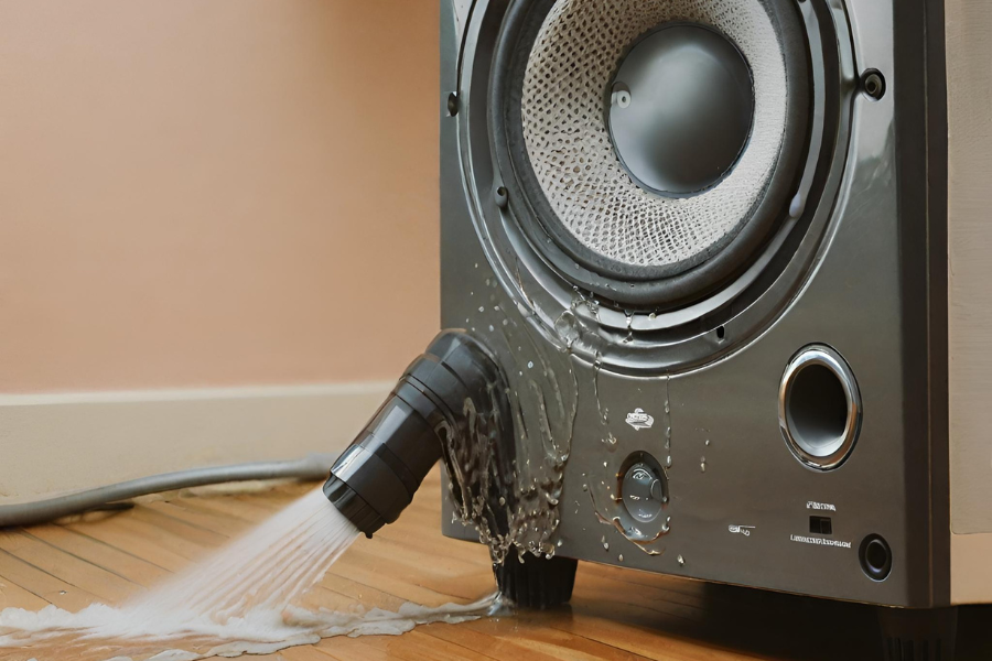 Getting Water Out of Speakers Using Vacuum Cleaner