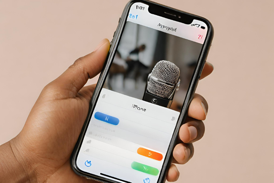 how to turn microphone on iphone 8 plus